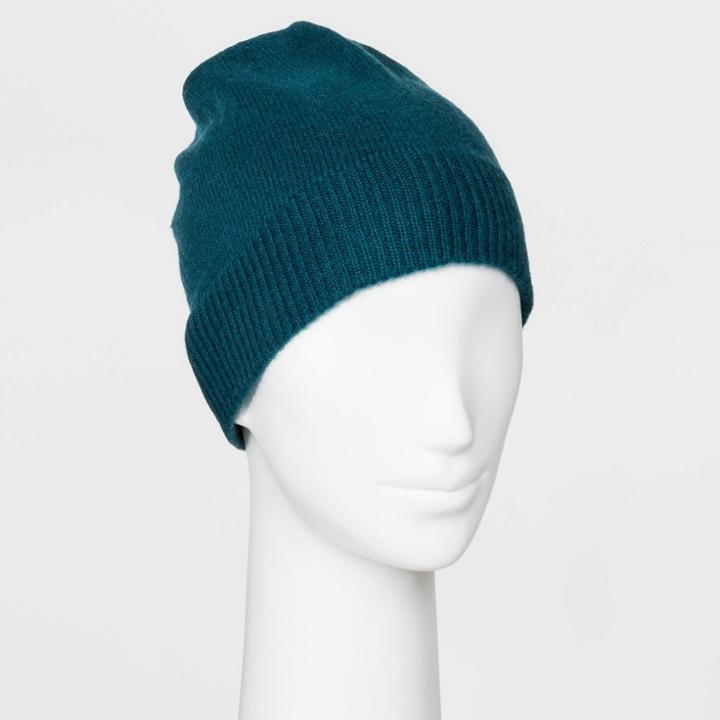Women's Beanie Hats - A New Day Green One Size, Women's, Green Green