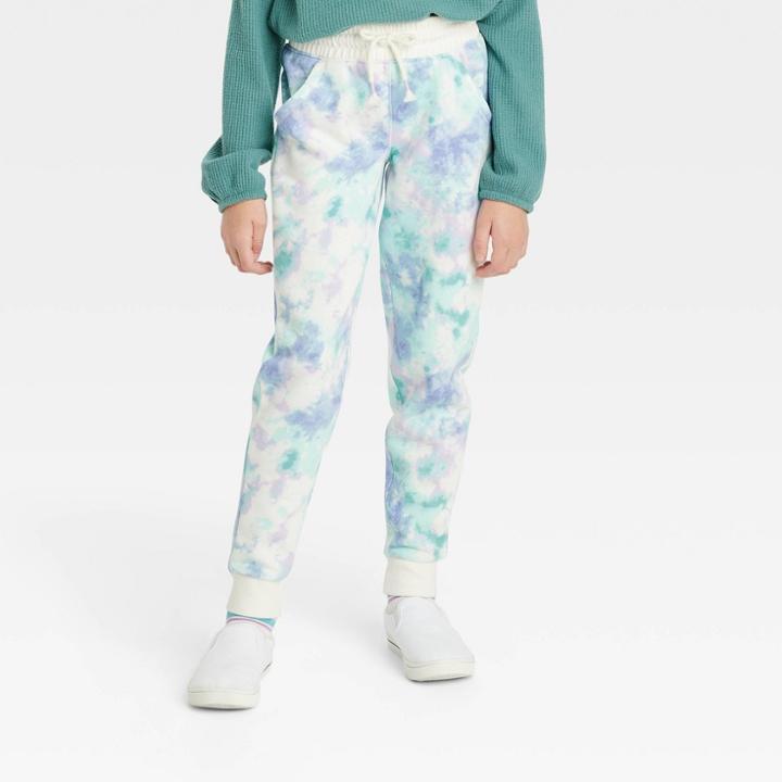 Girls' Fleece Jogger Pants - Cat & Jack Cream