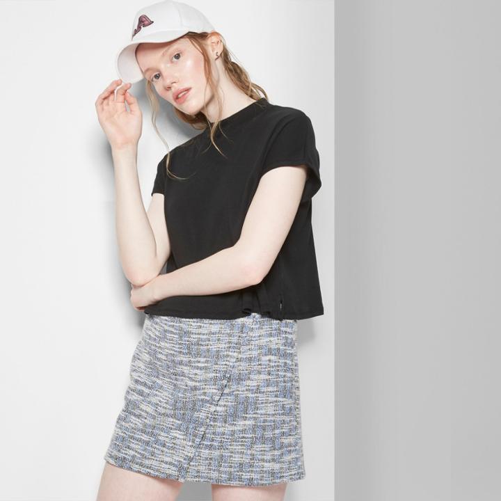 Women's Faux Tweed Wrap Mini Skirt - Wild Fable Ivory