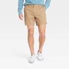 Men's 6 Slim Fit Chino Shorts - Goodfellow & Co Tan