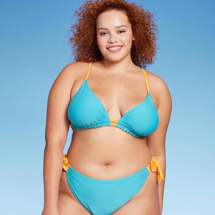 Women's Reversible Triangle Bikini Top - Wild Fable
