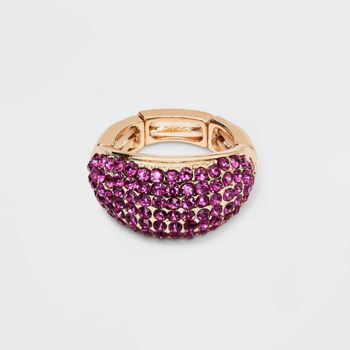 Rhinestones With Stretch Rings - A New Day Pink