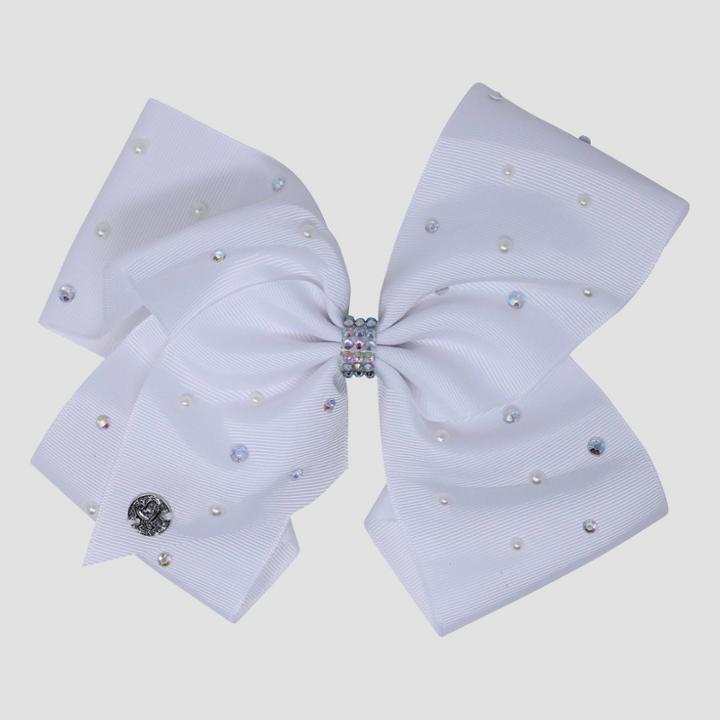 Girls' Jojo Siwa Bow Hair Clip With Pearls - White