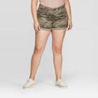 Women's Plus Size Mid-rise Jean Shorts - Universal Thread