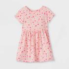Toddler Girls' Knit Short Sleeve Dress - Cat & Jack Blush Pink