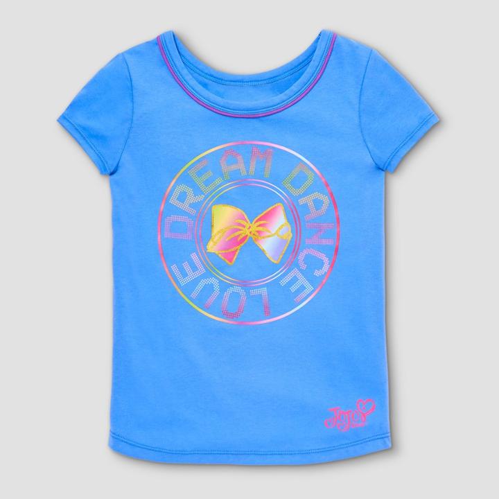 Girls' Jojo Siwa Dream Dance Love Active Wear Short Sleeve T-shirt - Blue