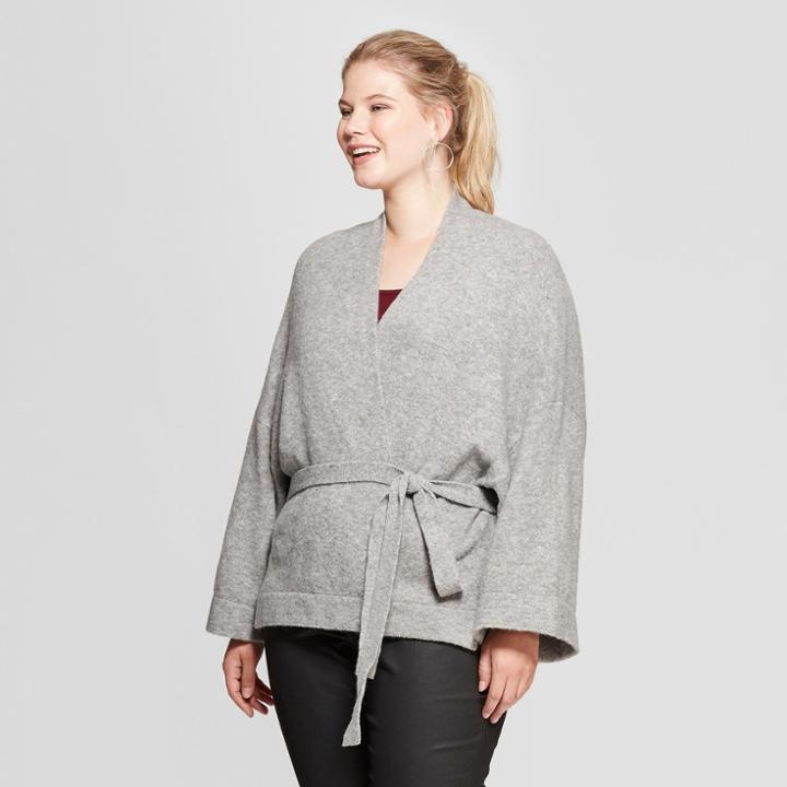 Women's Plus Size Wrap Cardigan - Ava & Viv