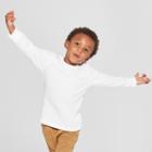 Toddler Boys' Thermal Long Sleeve T-shirt - Cat & Jack White