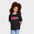 Girls' Oversized Bet Graphic T-shirt - Art Class Black