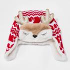 Abg Accessories Kids' Reindeer Trapper Hat - Red One Size, Kids Unisex