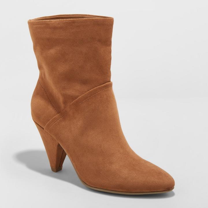 Women's Kalyssa Fashion Slouch Boots - A New Day Cognac (red)