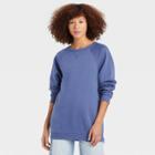 Women's Fleece Pullover Sweatshirt - Universal Thread Blue