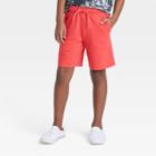 Boys' Pull-on 'at The Knee' Knit Shorts - Cat & Jack Red