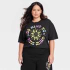 Golden Hour Women's Plus Size Be Kind To Your Mind Short Sleeve Graphic T-shirt - Black