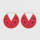 Sugarfix By Baublebar Watermelon Drop Earrings - Red, Girl's