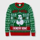 Men's Elf I Know Santa! Long Sleeve Sweatshirt - Green