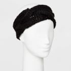 Women's Twist Cable Headband - Universal Thread Black