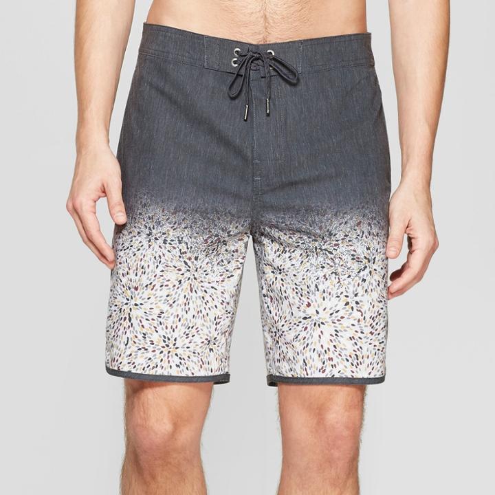 Men's 8.5 Radial Board Shorts - Goodfellow & Co Black