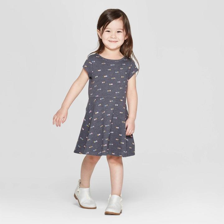 Toddler Girls' A Line Dress - Cat & Jack Gray