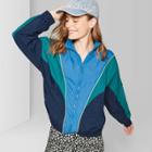 Women's Zip-up Colorblocked Windbreaker Jacket - Wild Fable Navy