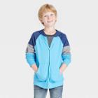 Boys' Tri-colorblock Zip-up Hoodie - Cat & Jack Blue