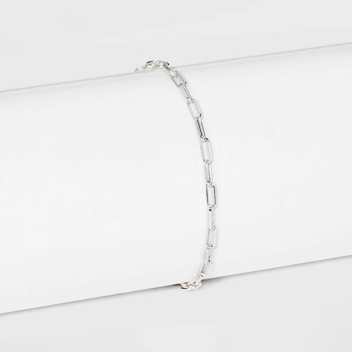Sterling Silver Paperlink Chain Bracelet - A New Day