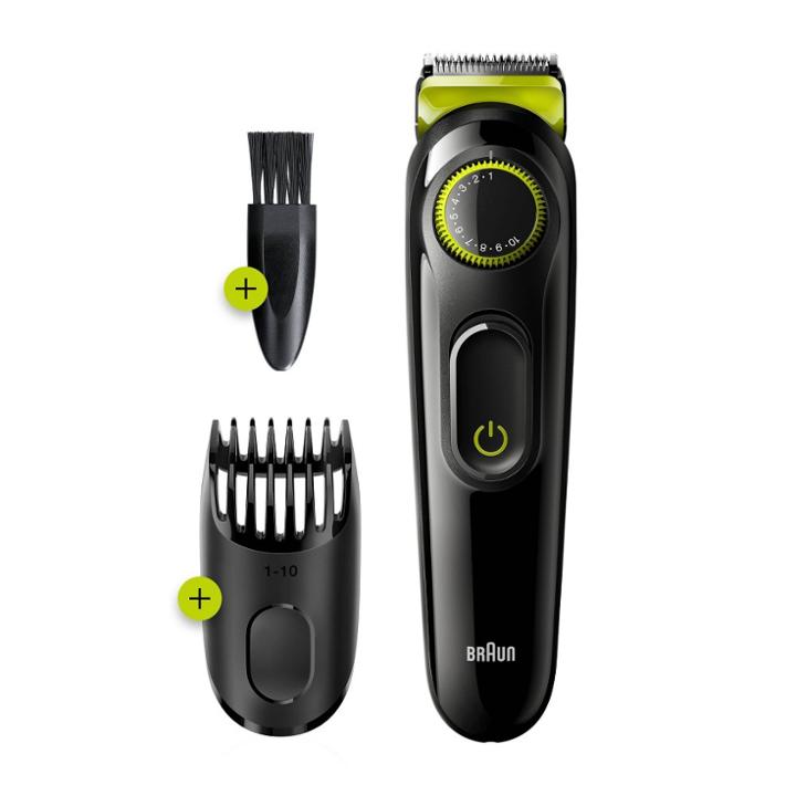 Braun Bt3221 Men's Rechargeable 20-setting Electric Beard & Hair Trimmer,