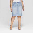 Women's Plus Size Denim Midi Skirt - Universal Thread