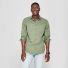 Target Men's Standard Fit Long Sleeve Denim Button-down Shirt - Goodfellow & Co Orchid
