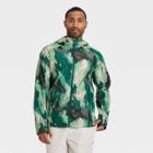 Men's Camo Print Packable Jacket - All In Motion Green