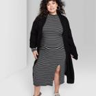 Women's Plus Size Long Sleeve Open Cardigan Sweater - Wild Fable Black 1x, Women's,