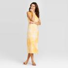 Women's Sleeveless Tie-dye Effect Dress - Universal Thread Yellow