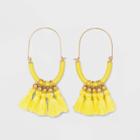 Sugarfix By Baublebar Bold Fringe Hoop Earrings - Yellow