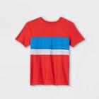 Boys' Colorblock Short Sleeve T-shirt - Cat & Jack Red/medium Blue