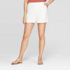 Target Women's Regular Fit Mid-rise Shorts - A New Day Cream (ivory)
