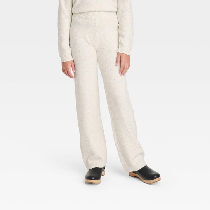 Girls' Sweater Pants - Cat & Jack Cream