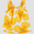 Baby Girls' Floral Sunsuit - Just One You Made By Carter's Yellow Newborn