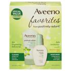 Aveeno Positively Radiant Gift Set Face Scrub And Moisturizer -