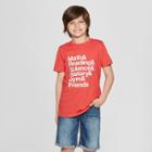 Boys' Short Sleeve Graphic T-shirt - Cat & Jack Red