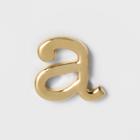 Target Women's Fashion Stick On Pin Letter A - Gold, Bright Gold Initial