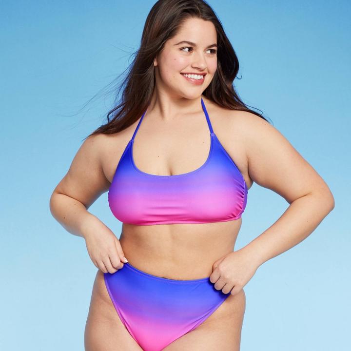 Women's Bralette Bikini Top - Wild Fable Purple