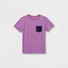 Boys' Short Sleeve Pocket T-shirt - Cat & Jack Purple