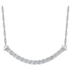 Target Diamond Accent Round White Diamond Fashion Necklace In Sterling Silver (i-j,i2-i3), Girl's