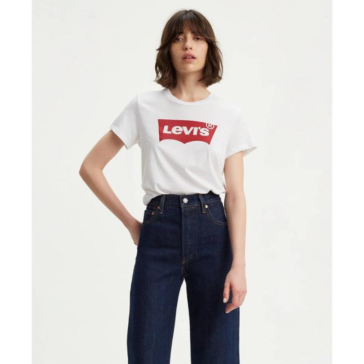Levi's Women's Perfect Logo Short Sleeve T-shirt - White