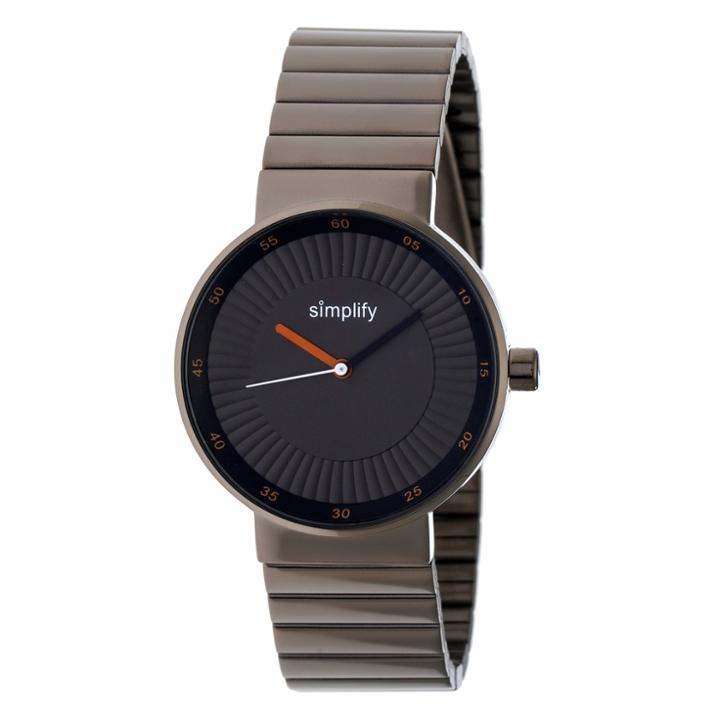 Simplify The 4600 Men's Bracelet Watch - Charcoal/camel, Charcoal Heather