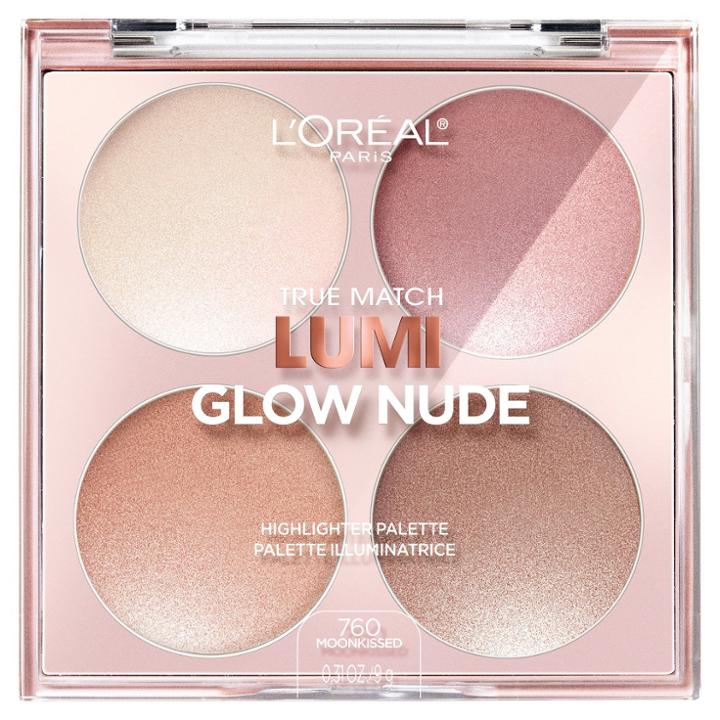 Target L'oral Paris True Match Lumi Glow Nude Highlighter Palette Moonkissed