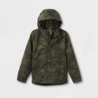 Boys' Rainshell Waterproof Jacket - All In Motion Olive Green