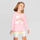 Toddler Girls' Hello Kitty Hacci Crewneck Sweatshirt - Pink