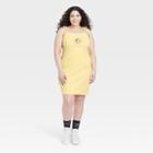 Women's Looney Tunes Plus Size Tweety Sleeveless Graphic Dress - Yellow