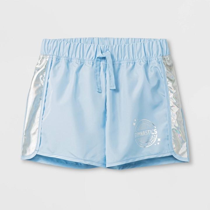 Target Girls' Gymnastics Active Wear Shorts - Crystal Blue
